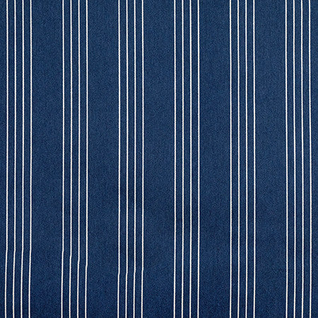 So Handsome Indigo by Carole Designer Fabric Well Suited 64% Cotton, 36% Polyester 40,000 Martindale Circular Rubs 3 1/2" H 54" - Swanky Fabrics -