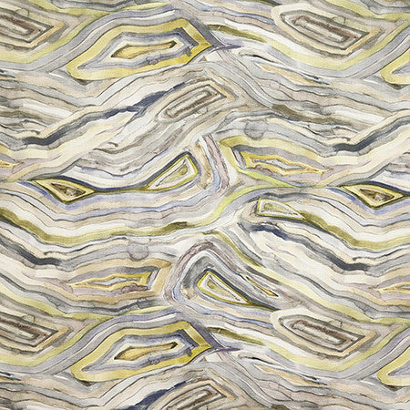 In The Layers Slate by Carole Designer Fabric Evergreen 100% Cotton India 10,000 WYZENBEEK DOUBLE RUBS 26 1/2" V, 26 1/2" H 54" - Swanky Fabrics -