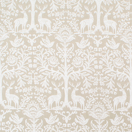 Deer Ridge Vintage Linen by Carole Designer Fabric Harvest 84% Polyester, 16% Cotton India 100,000 Wyzenbeek Double Rubs 32 1/4" V, 13 1/4" H 54.5" - Swanky Fabrics -