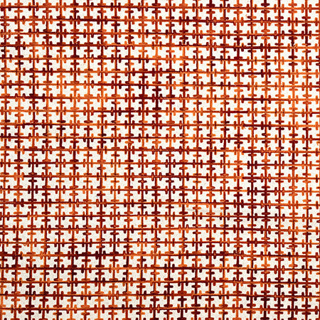 Crossroads Flame by Carole Designer Fabric Go West Base: 90% Linen, 10% Cotton Embr: 100% Acrylic N/A 2" V, 2" H 54*" - Swanky Fabrics -