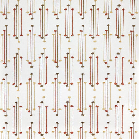 Straight Forward Spice by Carole Designer Fabric Sunset Serenade Base: 52% Cotton, 48% Polyester Embr: 100% Rayon India 12 5/8" V, 6 3/4" H 51"" - Swanky Fabrics -