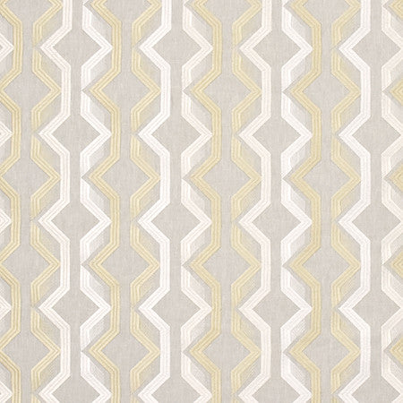 Over The Wall Cornsilk by Carole Designer Fabric Wallflower Base: 72% Poly, 28% Cotton. Embr 100% Poly INDIA 30,000 Wyzenbeek Double Rubs 4 1/2" V, 10 5/8" H 54" - Swanky Fabrics -