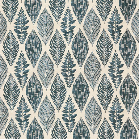 Freedom Indigo by Carole Designer Fabric Blue Crush 75% Cotton, 25% Linen Pakistan 12 1/2" V, 13 1/2" H 54"" - Swanky Fabrics -