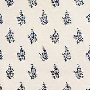 Beauty And Charm Navy by Carole Designer Fabric