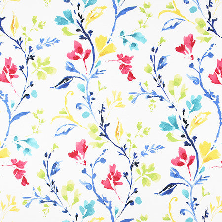 If You Please Classic by Carole Designer Fabric Bluebell 100% Cotton Spain 50,000 Wyzenbeek Double Rubs 27" V, 13 1/2" H HD 54" - Swanky Fabrics -