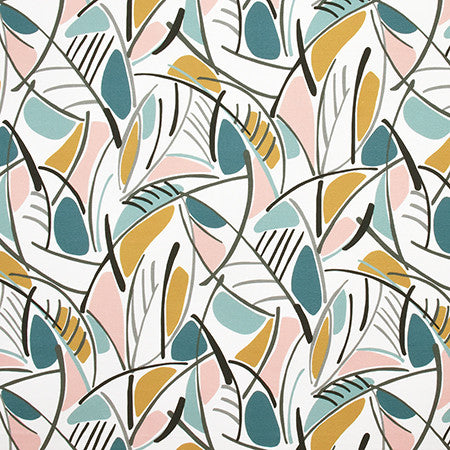Modern Mania Opal by Carole Designer Fabric Prisma 100% Cotton SPAIN 50,000 Wyzenbeek Double Rubs 27" V, 13 1/2" H HD 54" - Swanky Fabrics -