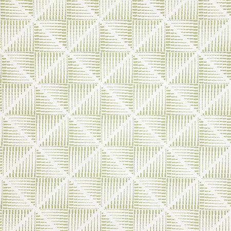 Jagged Edges Celery by Carole Designer Fabric Evergreen Base: 52% Polyester, 48% Cotton, Embr: 100% Spun Polyester India 51,000 WYZENBEEK DOUBLE RUBS 6 1/4" V, 6 1/4" H 52" - Swanky Fabrics -