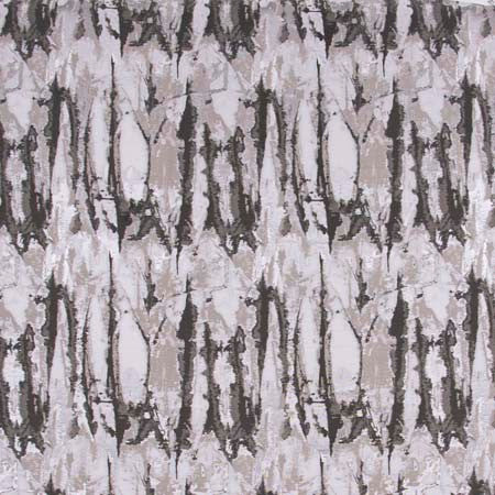 Artistic License Ash by Carole Designer Fabric Modern Edge 100% Polyester China 60,000 Wyzenbeek Double Rubs 14" V, 15" H 56" - Swanky Fabrics -