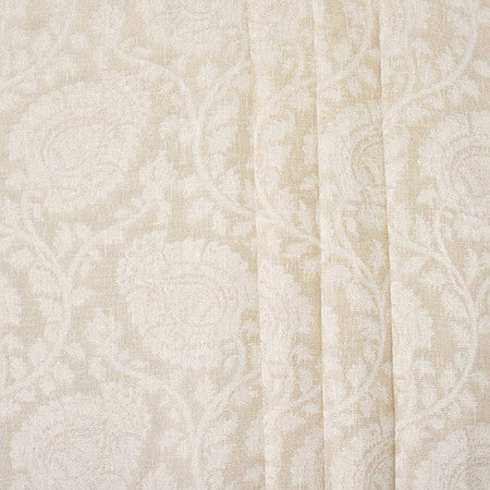 Give In Fawn by Carole Designer Fabric Sheer Luxury 93% Polyester, 7% Cotton-Weighted Hem INDIA N/A 13 1/2" V, 9 7/8" H 116" - Swanky Fabrics -