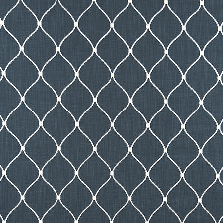 Made You Smile Indigo by Carole Designer Fabric From The Heart 100% Polyester India 6,000 Wyzenbeek Double Rubs </p><p>Repeat: 6 3/8" V, 4 1/2" H 53" - Swanky Fabrics -