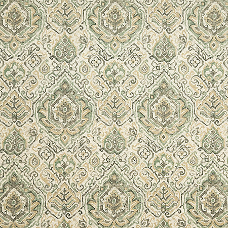 Your Presence Meadow by Carole Designer Fabric Evergreen 100% Cotton Pakistan 25" V, 6 1/4" H HD 55.5" - Swanky Fabrics -