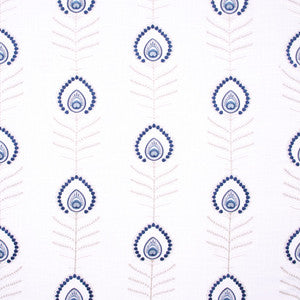 Peacock Feather Cobalt by Carole Designer Fabric