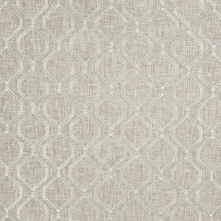 Be Connected Granite by Carole Designer Fabric Earth & Stone Base: 70% Polyester, 30% Cotton. Embr: 100% Polyester India 3" V, 3 3/4" H 54" - Swanky Fabrics -