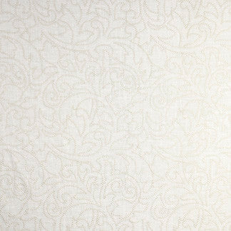 Wistful Wishes Ivory by Carole Designer Fabric Evolution 55% Linen, 45% Rayon China Passes 30,000 Double Rubs Wyzenbeek Horizontal: 13" and Vertical: 13" V 52" - Swanky Fabrics -