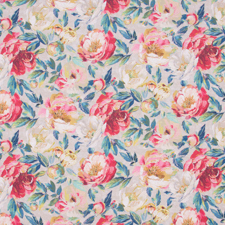 Full Of Intrigue Rainbow by Carole Designer Fabric Azalea 51% Linen, 49% Cotton UK N/A </p><p>Repeat: 18" V, 13 1/2" H 53" - Swanky Fabrics -
