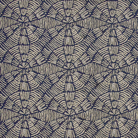 Unforgettable Time Navy by Carole Designer Fabric State Of The Art 100% Polyester CHINA 7 1/8" V, 7" H 55" - Swanky Fabrics -