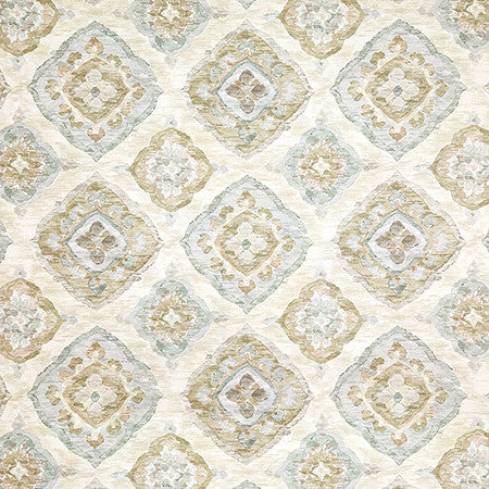 No Comparison Ecru by Carole Designer Fabric Hidden Treasure 100% Cotton Spain 27" V, 13 1/2" H HD 54" - Swanky Fabrics -