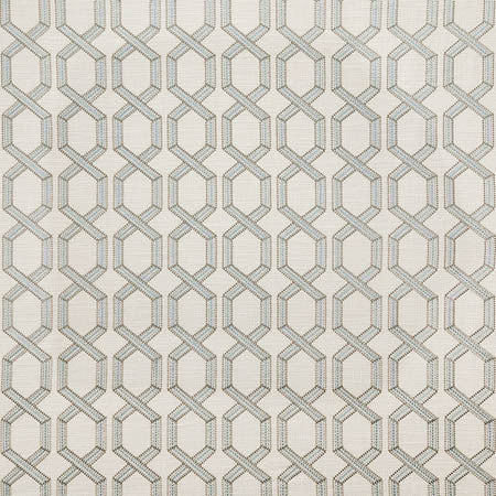 Next To Me Mint by Carole Designer Fabric Dewdrop Base: 97% Polyester, 3% Linen. Embr: 100% Polyester India 4 1/2" V, 4 1/4" H 52" - Swanky Fabrics -