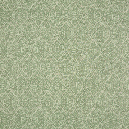 Moonflower Fennel by Carole Designer Fabric Misty Glen 50% Cotton, 35% Viscose, 15% Linen India 25 1/2" V, 13 1/2" H 54 1/2"" - Swanky Fabrics -