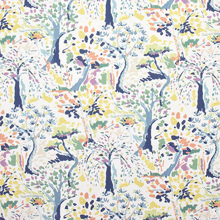 Weekend Getaway Garden Party by Carole Designer Fabric Prisma 100% Cotton INDIA 25 1/4" V, 13 1/2" H HD 54" - Swanky Fabrics -