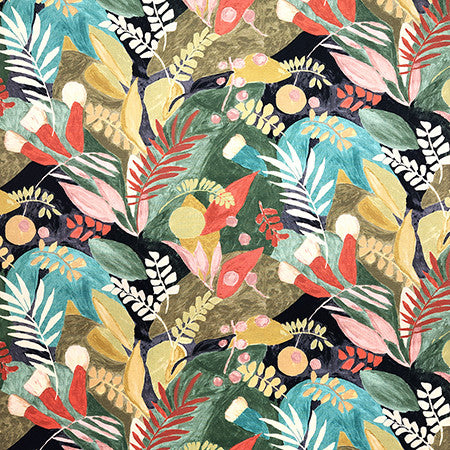 Jimenez Boxwood by Carole Designer Fabric First Impressions 100% Cotton India 26 1/4" V, 27 1/8" H HD 55.25" - Swanky Fabrics -