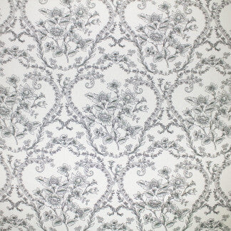 Hidden Garden Shadow by Carole Designer Fabric Frosted Glass 100% Linen Dyed, Printed & Finished In US N/A Horizontal: 14 1/4" and Vertical: 24" 54" - Swanky Fabrics -