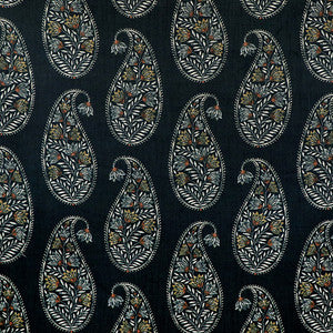 Drop Of Paisley Ebony by Carole Designer Fabric