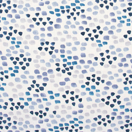 Kicked Stones Indigo by Carole Designer Fabric Bluebird 100% Cotton Printed in USA Passes 12,000 Double Rubs Wyzenbeek </p><p>Repeat: 25 1/4" V, 27" H 54" - Swanky Fabrics -