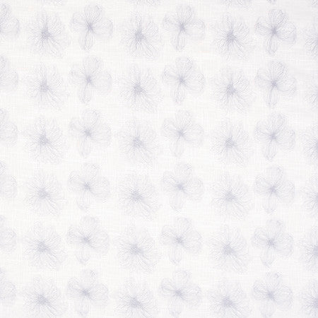 Into A Spiral Silver by Carole Designer Fabric White Smoke 55% Linen, 45% Polyester China N/A Horizontal: 10 1/2" and Vertical: 11 1/2" V 52" - Swanky Fabrics -