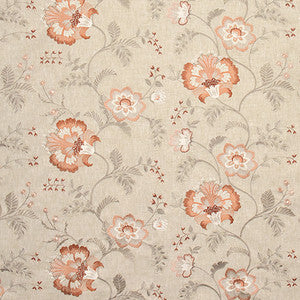 Beside Me Coral by Carole Designer Fabric