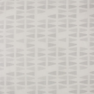 Strobe Light Soft Gray by Carole Designer Fabric Sheer Divine 100% Polyester France N/A 19 1/2" V, 7 3/8" H 118" - Swanky Fabrics -