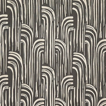 Water Works Cinder by Carole Designer Fabric Earth & Stone Base: 100% Cotton, Embr: 73% Cotton, 27% Polyester India 15 3/8" V, 16 1/2" H 50.375" - Swanky Fabrics -