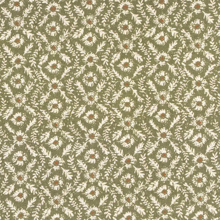 Nature Reserve Oregano by Carole Designer Fabric Serene Green 85% Cotton, 15% Linen 45,000 Martindale Circular Rubs 9" V, 4 1/8" H 54" - Swanky Fabrics -