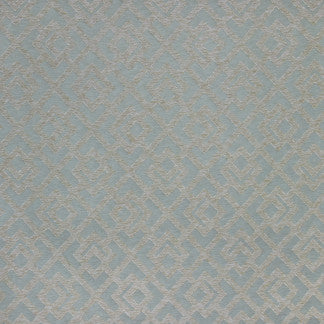Key Shift Aqua by Carole Designer Fabric Waterfront 100% Polyester India Passes 30,000 Double Rubs Wyzenbeek 14 3/4" V, 13 3/4" H 56" - Swanky Fabrics -