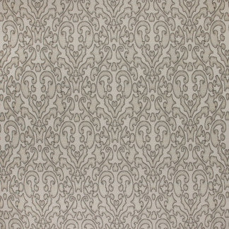 Faversham Carved Ivory by Carole Designer Fabric Sandalwood 60% Polyester, 20% Rayon, 10% Cotton, 10 Turkey Passes 20,000 Circular Rubs Martindale 18 1/2" V, 14" H 54" - Swanky Fabrics -