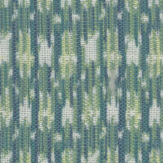 Whippoorwill Blue Grass by Carole Designer Fabric Clean Comfort 51% Cotton, 49% Polyester China Passes 22,000 Double Rubs Wyzenbeek 2 1/2" V, 3 1/8" H 59" - Swanky Fabrics -