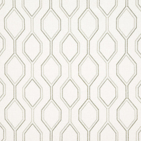 Going My Way Fern by Carole Designer Fabric Evergreen Base: 70% Cotton, 25% Polyester, 5% Linen, Embr: 61% Cotton, 22% Polyester, 13% Rayon, 4% Linen India 7 3/4" V, 6 1/2" H 52" - Swanky Fabrics -