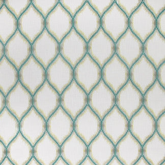 Look At Me Sea Glass by Carole Designer Fabric Seamist 52% Polyester, 48% Cotton India N/A Horizontal: 6 7/8" and Vertical: 12" V 52" - Swanky Fabrics -