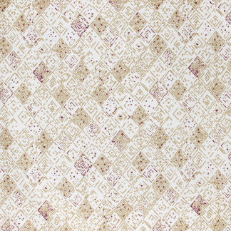 Circa Aztec by Carole Designer Fabric Mulberry Sangria 90% Cotton, 10% Linen Pakistan N/A </p><p>Repeat: 27" V, 24 7/8" H 58" - Swanky Fabrics -