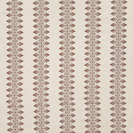Will It End Redstone by Carole Designer Fabric Dawn & Dusk Base: 38% Viscose, 31% Polyester, 31% Linen. Embr: 100% Rayon China 36,000 WYZENBEEK DOUBLE RUBS 1" V, 5" H 54" - Swanky Fabrics -