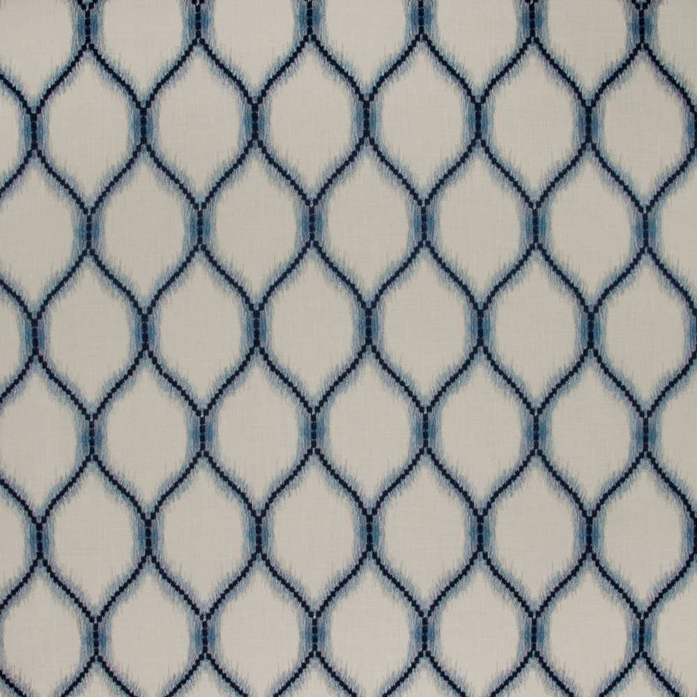 Look At Me Ocean by Carole Designer Fabric French Navy 52% Polyester, 48% Cotton India N/A Horizontal: 6875 and Vertical: 12 52 - Swanky Fabrics -