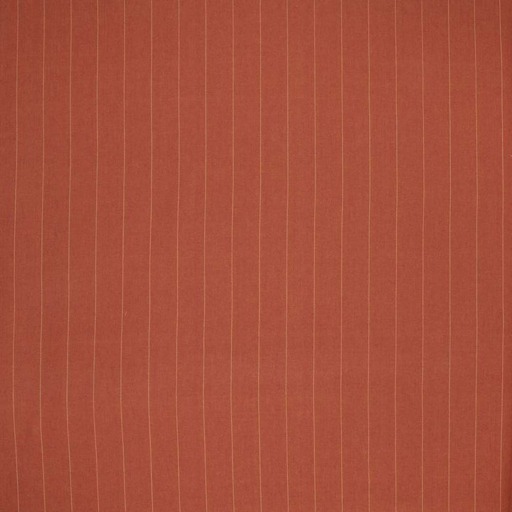 Bluesy Stripe Terra Cotta by Carole Designer Fabric In Tune 100% Cotton India Passes 15,000 Double Rubs Wyzenbeek Horizontal: 2375 and Vertical: 0 54 - Swanky Fabrics -