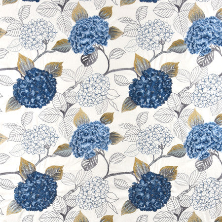 Hydrangea Park Navy by Carole Designer Fabric Muse 70% Cotton, 30% Viscose India N/A </p><p>Repeat: 15 3/4" V, 17" H 50" - Swanky Fabrics -