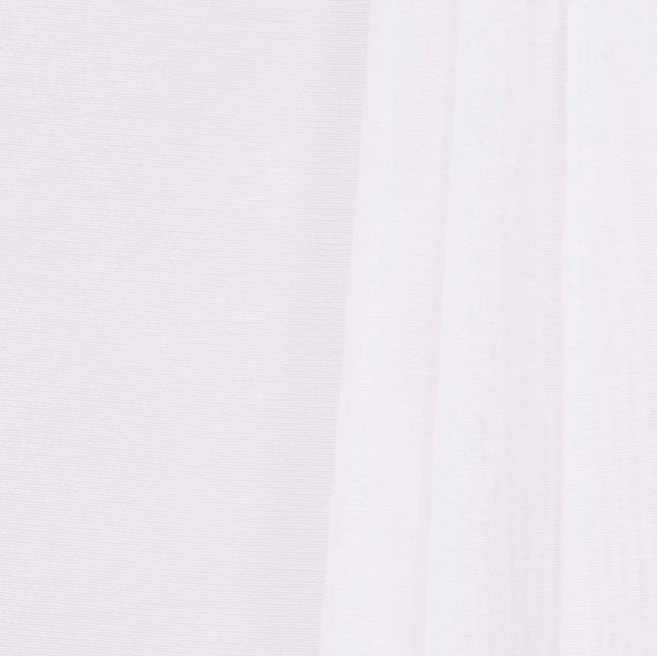 Single Life Snow by Carole Designer Fabric Sheer Intrigue 79% Polyester, 13% Cotton, 8% Linen India N/A Horizontal: 0 and Vertical: 0 54 - Swanky Fabrics -