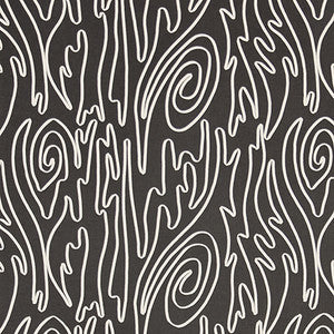 Twist About Chalkboard by Carole Designer Fabric