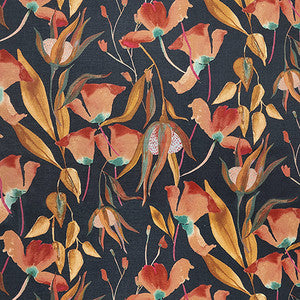 Tropical Garden Indigo by Carole Designer Fabric
