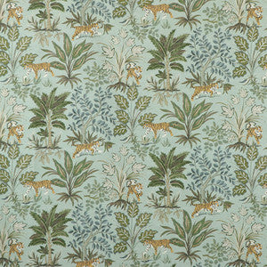Tiger Hunt Seaspray by Carole Designer Fabric