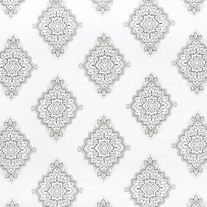 My Alibi Ebony by Carole Designer Fabric Onyx & Ivory 55% Linen, 45% Rayon China Passes 30,000 Double Rubs Wyzenbeek Horizontal: 1775 and Vertical: 155 53 - Swanky Fabrics -