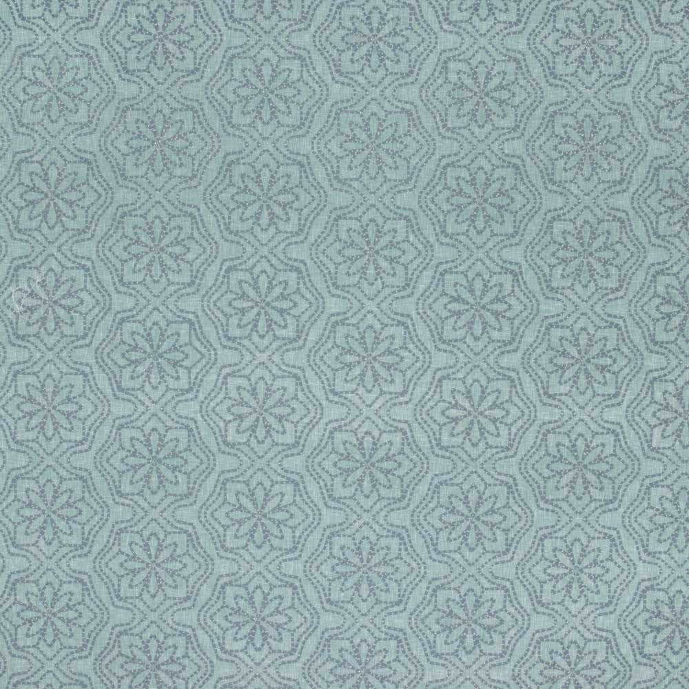 Seeing Stars Spa Blue by Carole Designer Fabric Seamist 70% Polyester, 30% Cotton India N/A Horizontal: 13 and Vertical: 5625 52 - Swanky Fabrics -