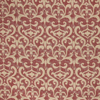 Family Heirloom Brick by Carole Designer Fabric Mulberry Sangria 65% Polyester, 35% Viscose Turkey N/A 16 1/2" V, 11 1/8" H 55" - Swanky Fabrics -